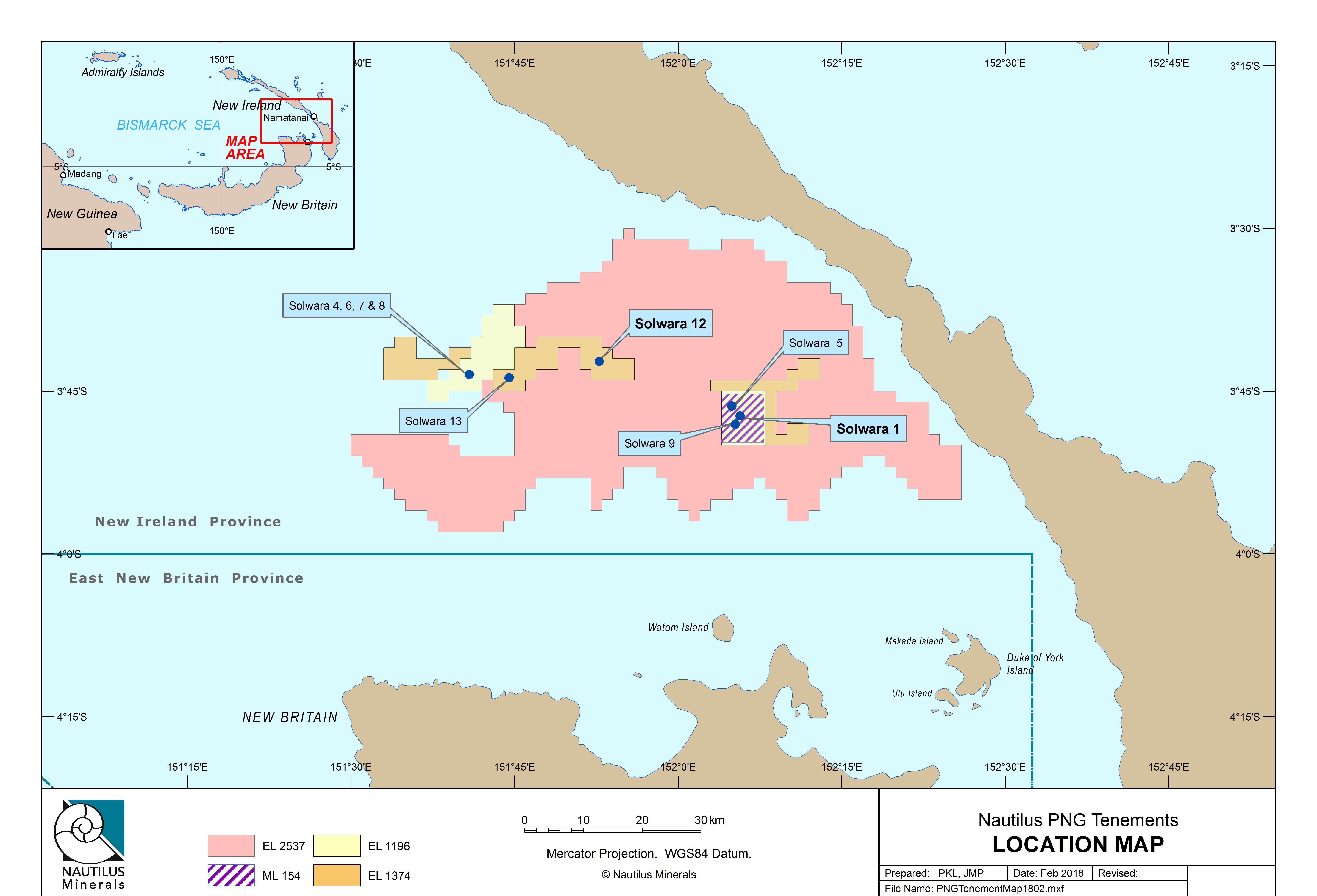 Nautilus Granted New Explorati on License; Includes New Targets Seabed exploration maps